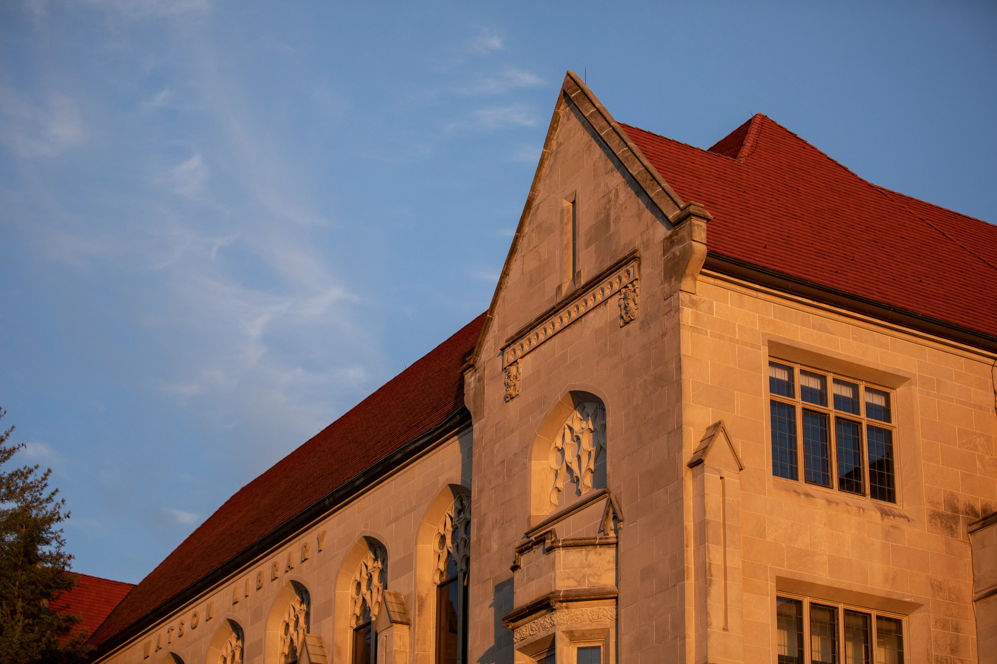 Watson Library at Sunset